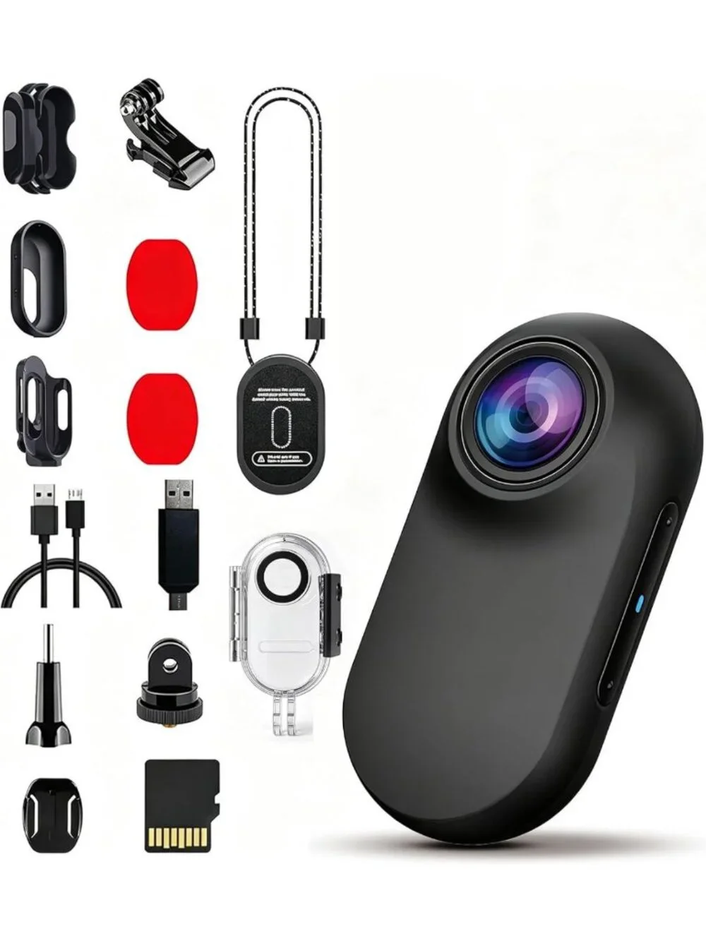 Mini Waterproof Body Camera - Magnetic, Compact, 30-Meter Range, Thumb-Sized